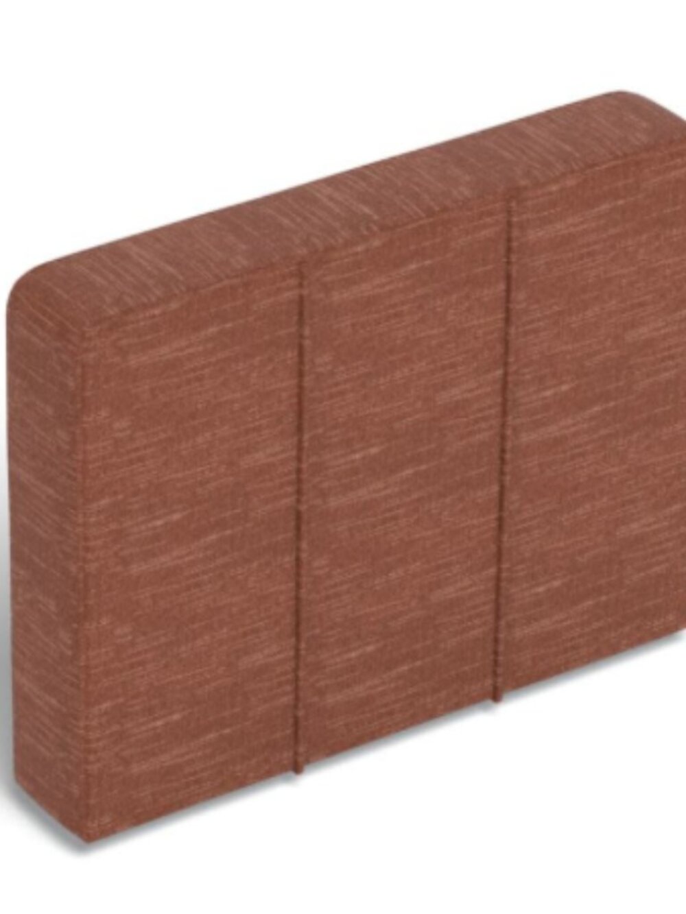 Lovesac Side Cover: Terracotta Rained Chenille